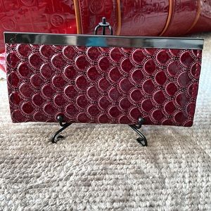 Vintage patent leather clutch/wallet